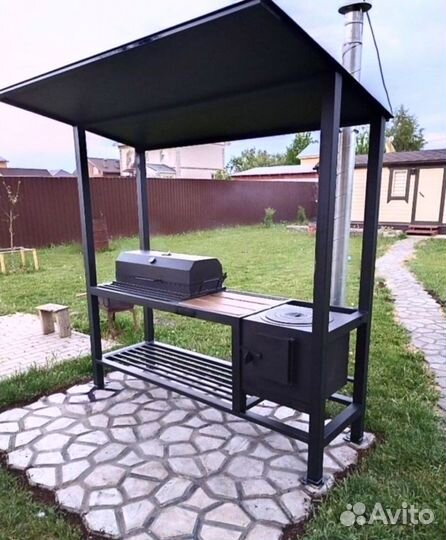 Мангал в стиле loft