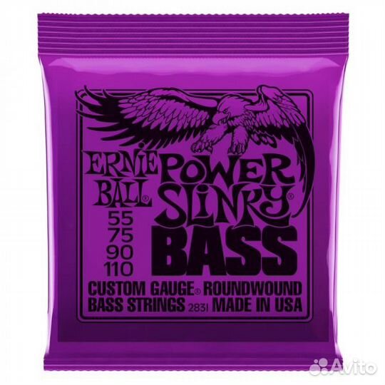 Струны бас 55-110 Ernie Ball 2831 Power Slinky