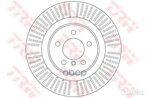 Диск тормозной перед DF6507S TRW