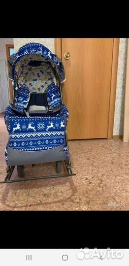 Детские санки коляска