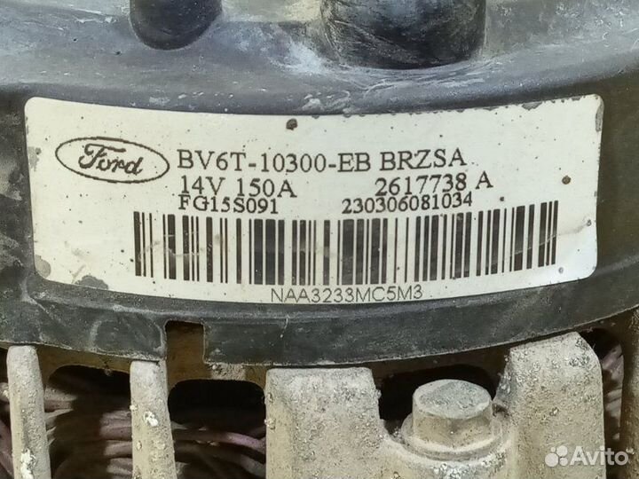 Генератор Ford Focus CB8 duratec 2.0 DI TI-VCT