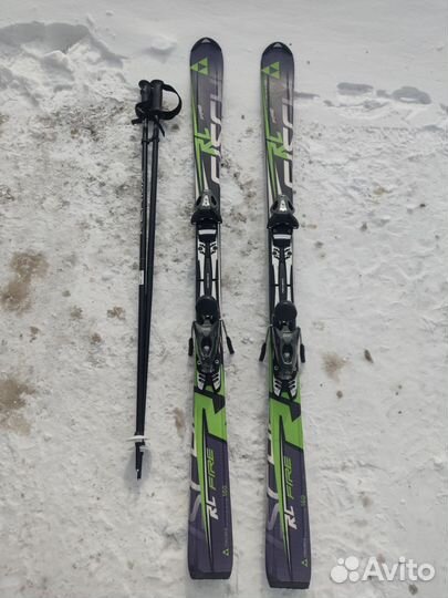 Горные лыжи 160 см +Ботиник