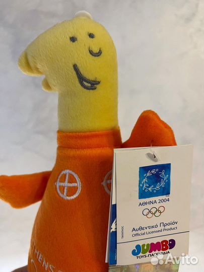 Коллекционная новая игрушка маскот Олимпиады 2004