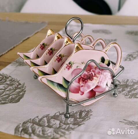 Подставка для чайного пакетика набор 4шт