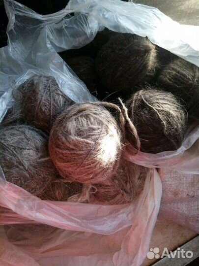 Собачья пряденная шерсть