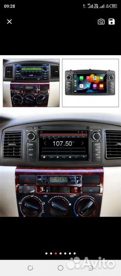 Автомагнитола для тойота королла 120