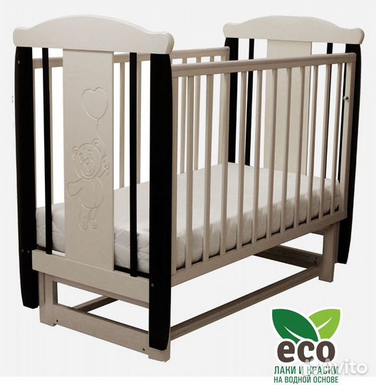 Детская кроватка Соня Мишка (на маятнике)