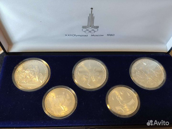 Монеты, 5 и 10 рублей, олимпиада 80