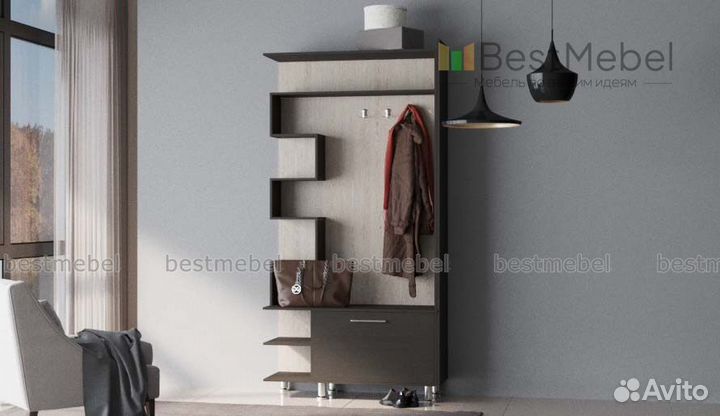 Вешалка с тумбой в прихожую