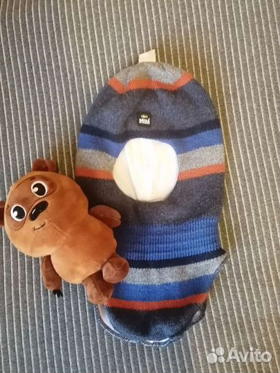 Шапка шлем для мальчика