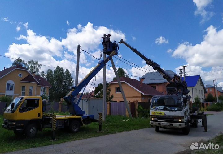 Столбы электрические для дачников и СНТ с монтажом