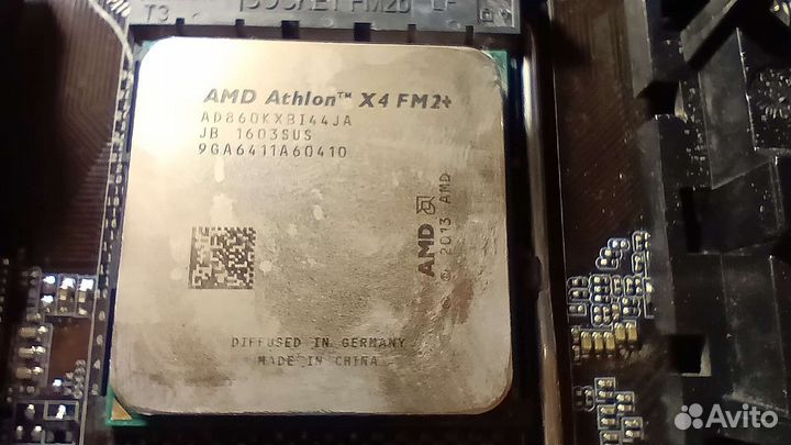 Неисправная материнская плата с процессором fm2