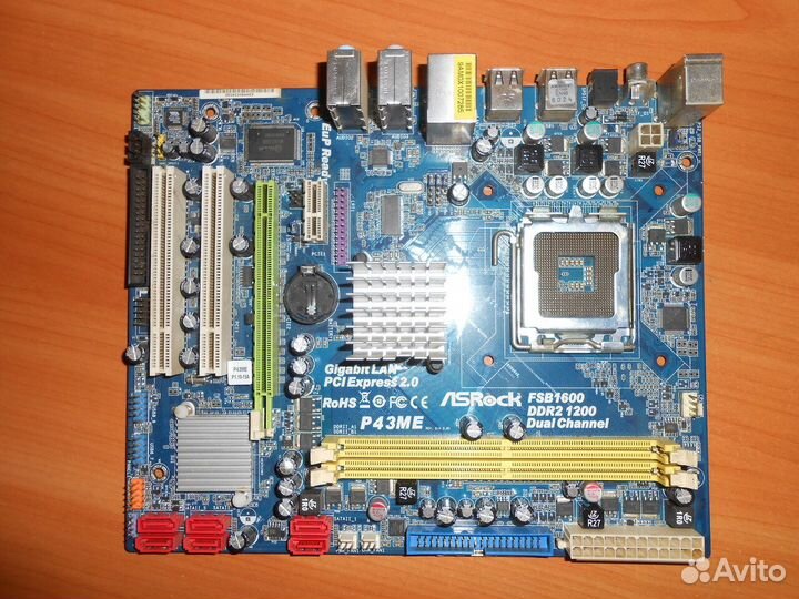 Мат плата + проц б.у