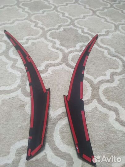 Реснички на фары Hyundai Solaris