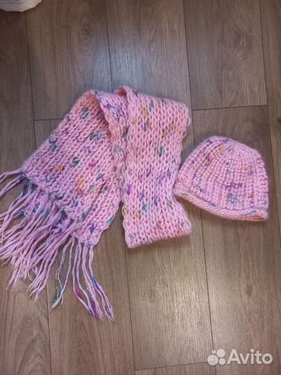 Комплект шапка, шарф