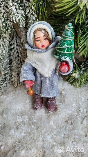 Ватные ёлочные игрушки