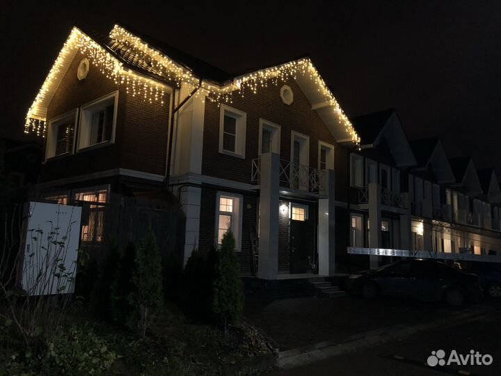 Монтаж уличных гирлянд