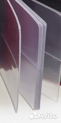 Визитница кожа т/синий Россия 2 ряда 18 листов