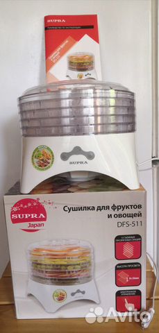 Сушилка для фруктов и овощей supra DFS-511