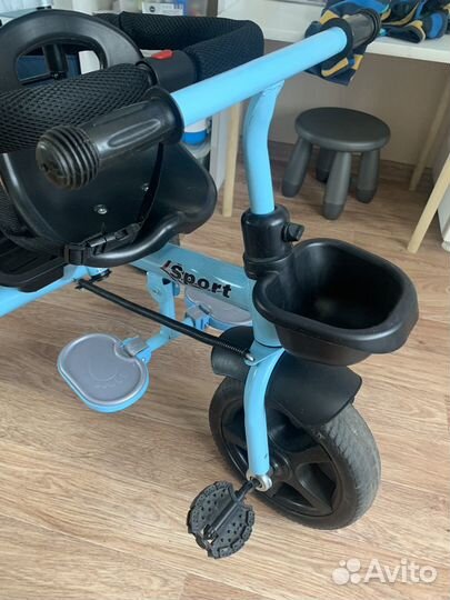 Велосипед коляска с ручкой