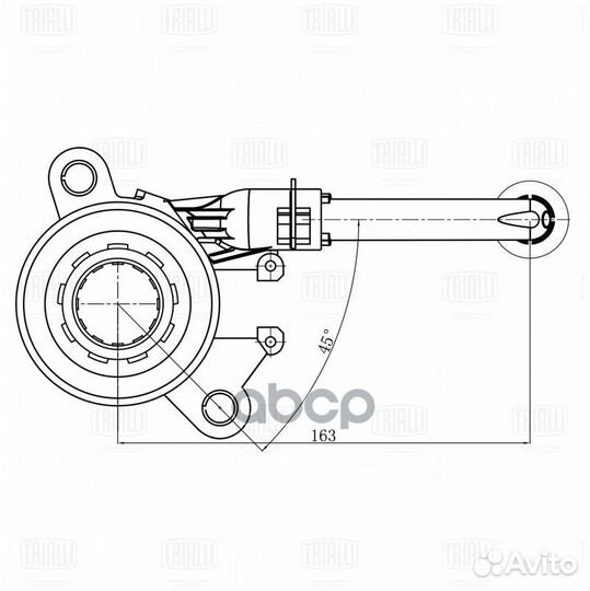 Подшипник выжим.renault duster/clio III/megane