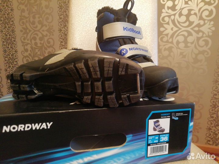 Лыжный набор KidBoot nord WAY. Лыжи ботинки и палк