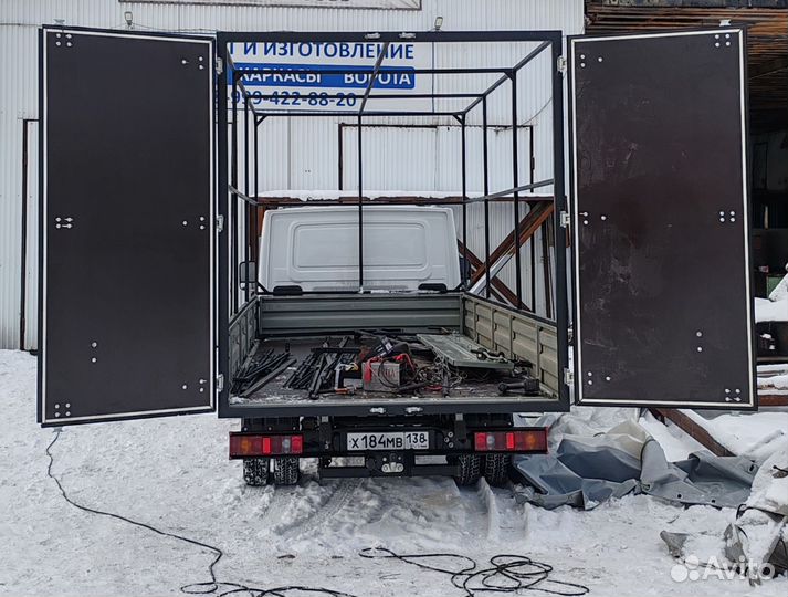 Ворота распашные на грузовик