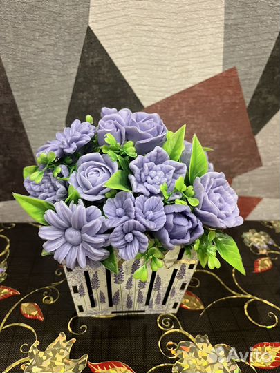 Букет цветов из мыла. Подарок