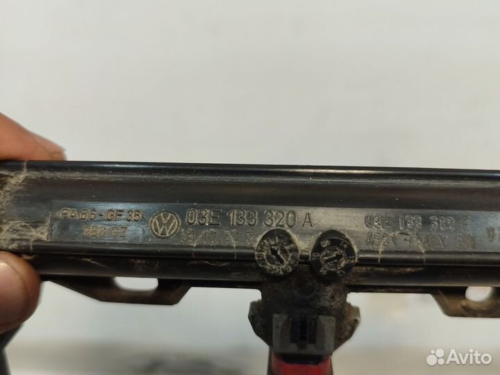 Топливная рампа с форсунками skoda fabia 1.2