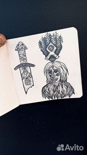 Эскиз для тату, арты на заказ