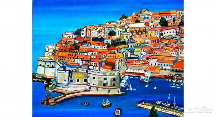 Картина маслом Лиссабон холст 40*50см