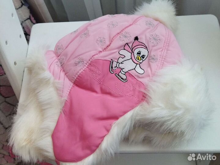 Шапка зимняя для девочки 50 52