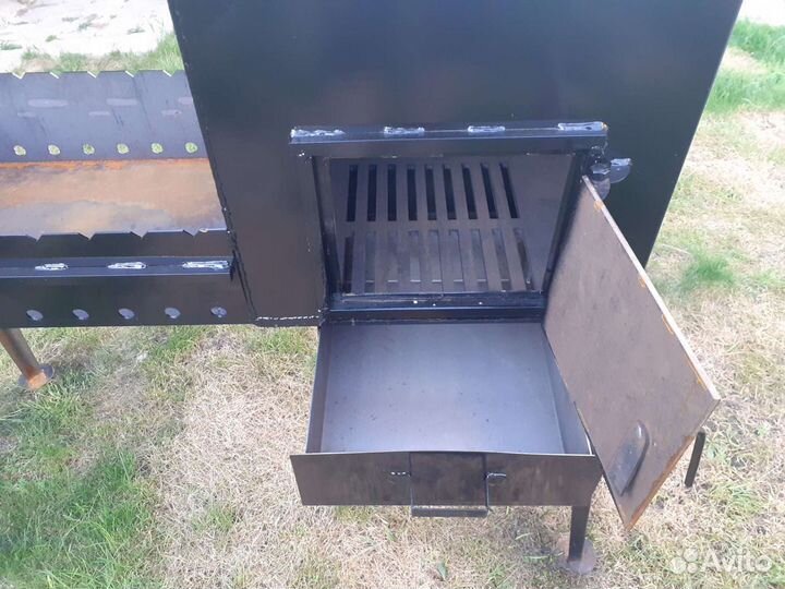 Мангал с печью под казан