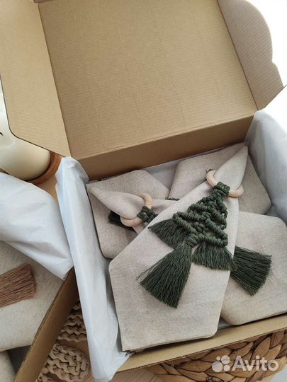 Набор салфеток с кольцами для салфеток, 4 шт