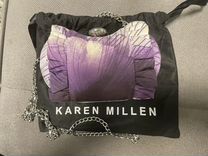 Клатч фиолетовый Karen Millen