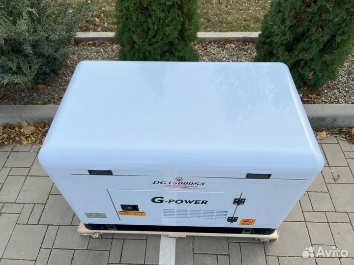 Дизельный генератор 13,5 kW g-power трехфазный DG1