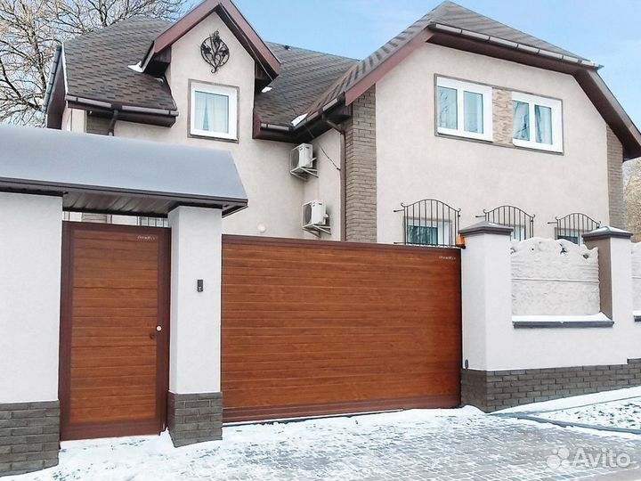 Откатные ворота под ключ