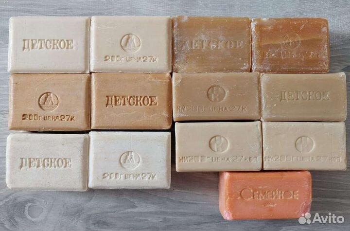 Хвойное, Банное, Детское, хозяйственное мыло СССР