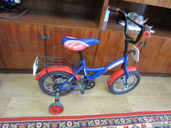 Детский 2-х колёсный велосипед +2 съемных колеса