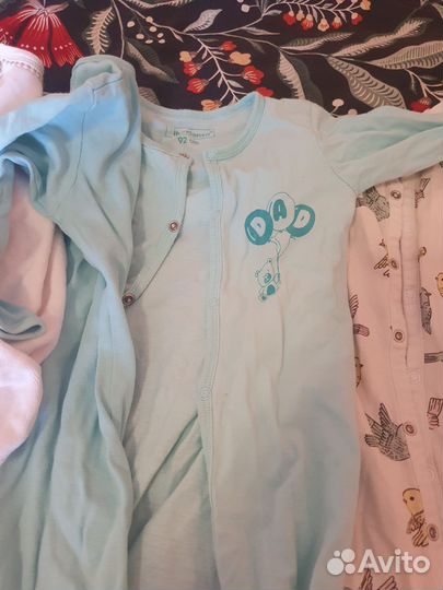 Одежда детская пакетом боди рост 92