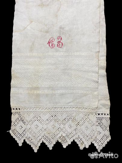 Старинное полотенце рушник 19 век