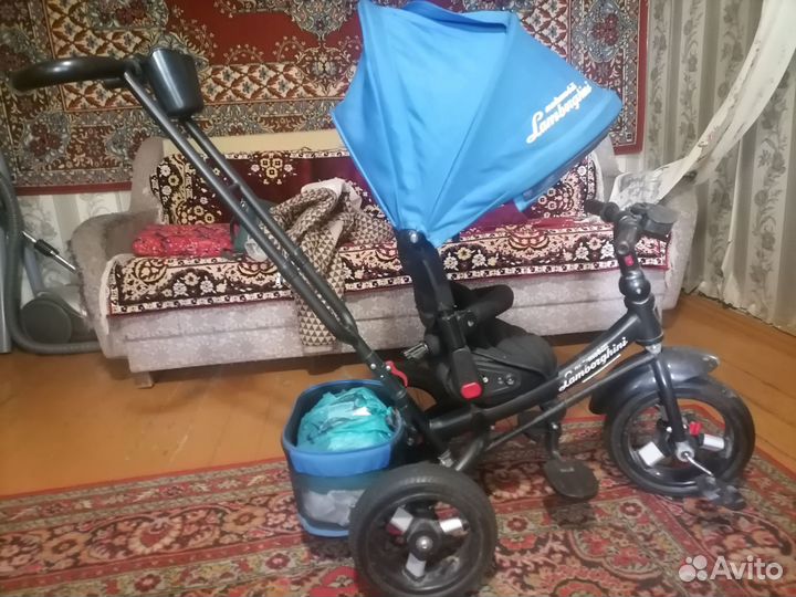 Детский трехколесный велосипед lamborghini