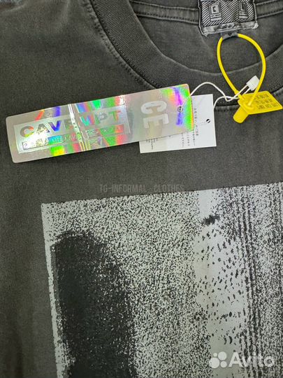 Футболка Cavempt серая погружная оверсайз