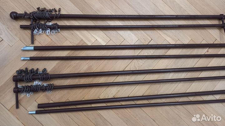 Карниз темно-коричневый 290 см д20мм