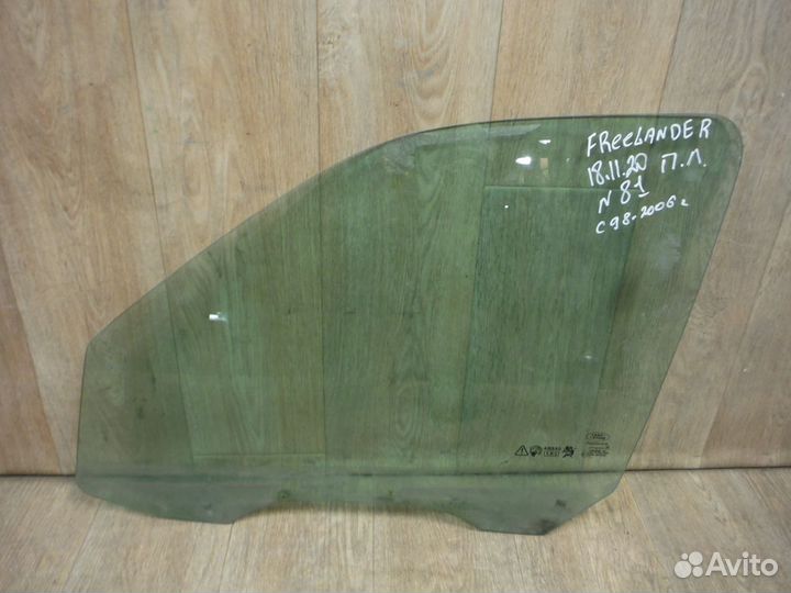 Стекло двери передней левой Land Rover Freelander