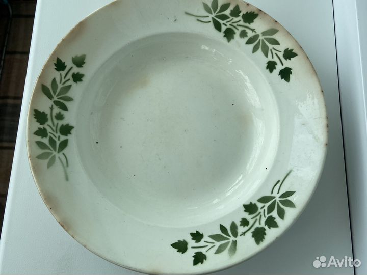 Тарелка суповая винтаж Конакова главфарфорфаянс
