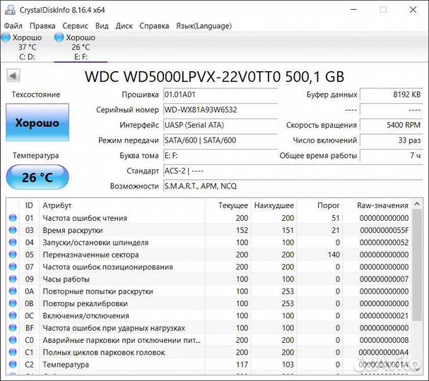 Жёсткие диски HHD 2.5 в идеале