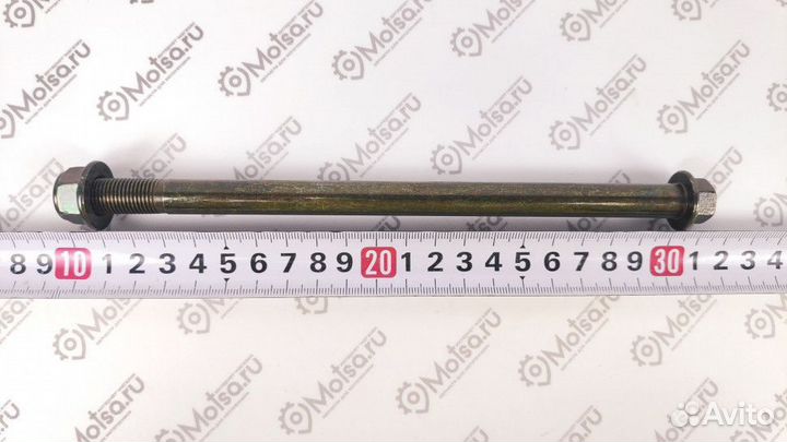 Ось переднего колеса с гайкой (М12*205мм) YB50QT-3