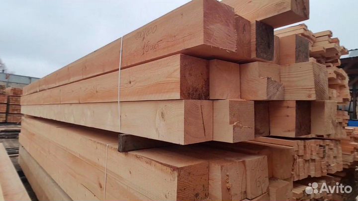 Брус сосна камерной сушки 90х140х6000мм, строганны
