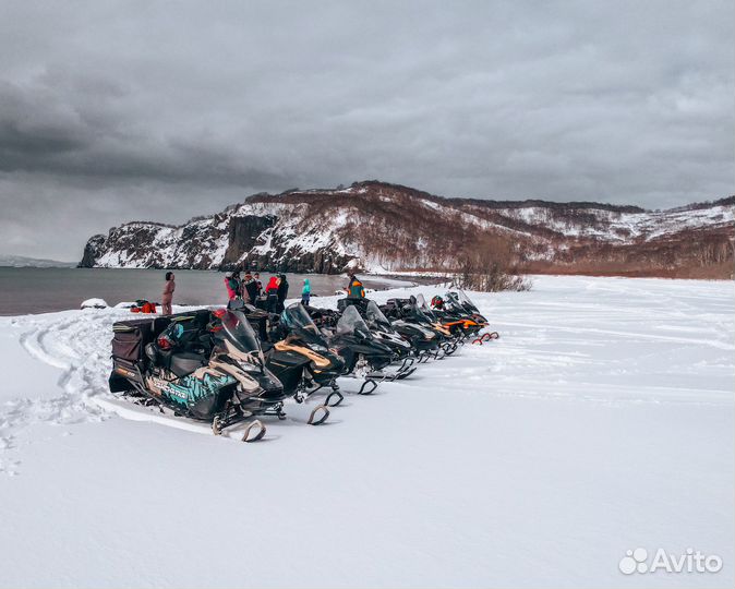 Снегоходная экскурсия на мыс Маячный